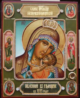 Icons (Icon of the Mother of God Kasperovskaya, IK_0619) 3D models for cnc